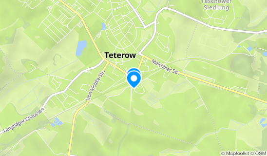 Kartenausschnitt Bahnhof Teterow  